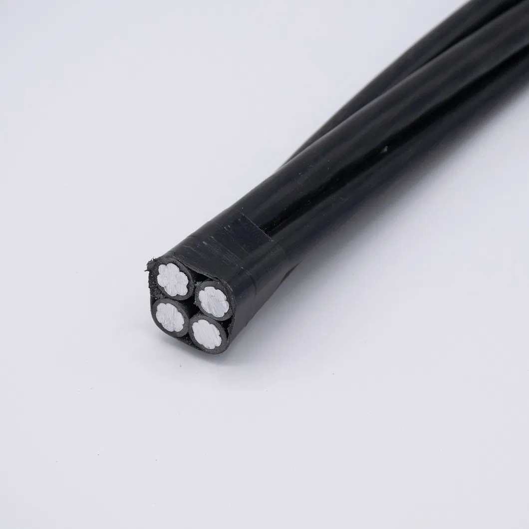 0.6/1kv Aluminum Conductor PE Insulated Quadruplex ABC Cable