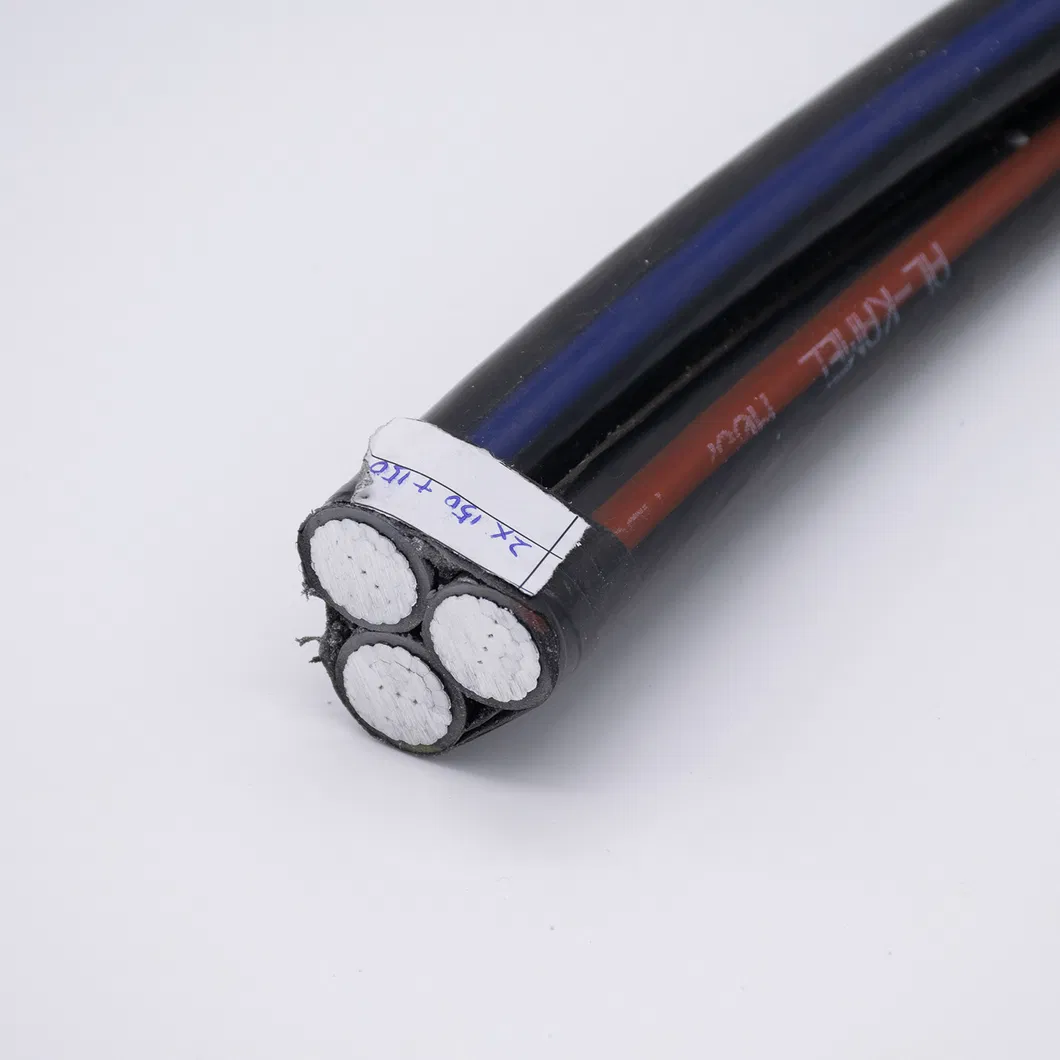 0.6/1kv Aluminum Conductor PE Insulated Quadruplex ABC Cable