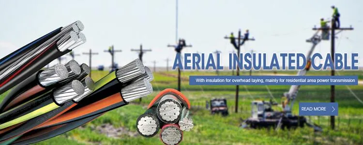 0.6kv Quadruplex Service Drop Aluminum Cable 3+1 Aerial Bundle Cable