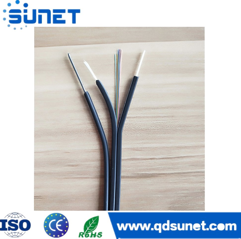 1-12 Fiber Gjyxch Self-Supporting Messenger Type Outdoor FTTH Drop Cable