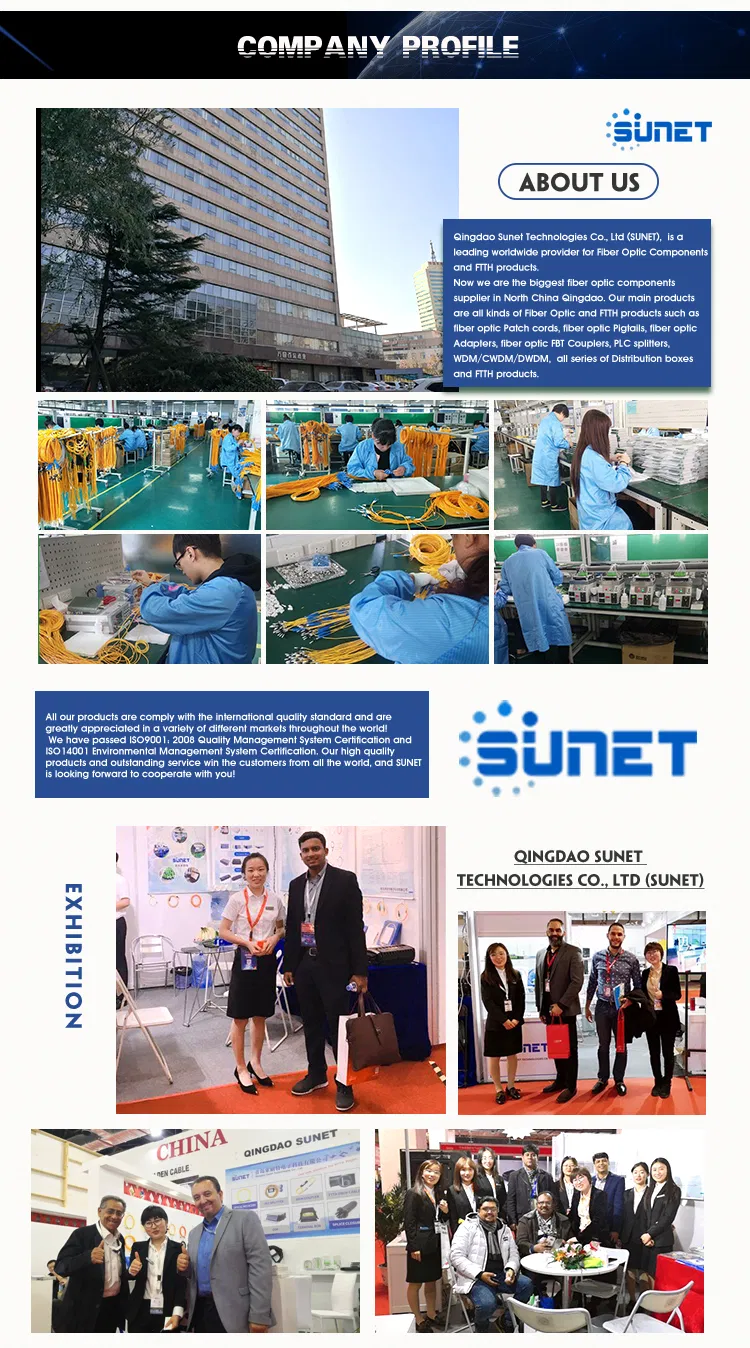 1-12 Fiber Gjyxch Self-Supporting Messenger Type Outdoor FTTH Drop Cable