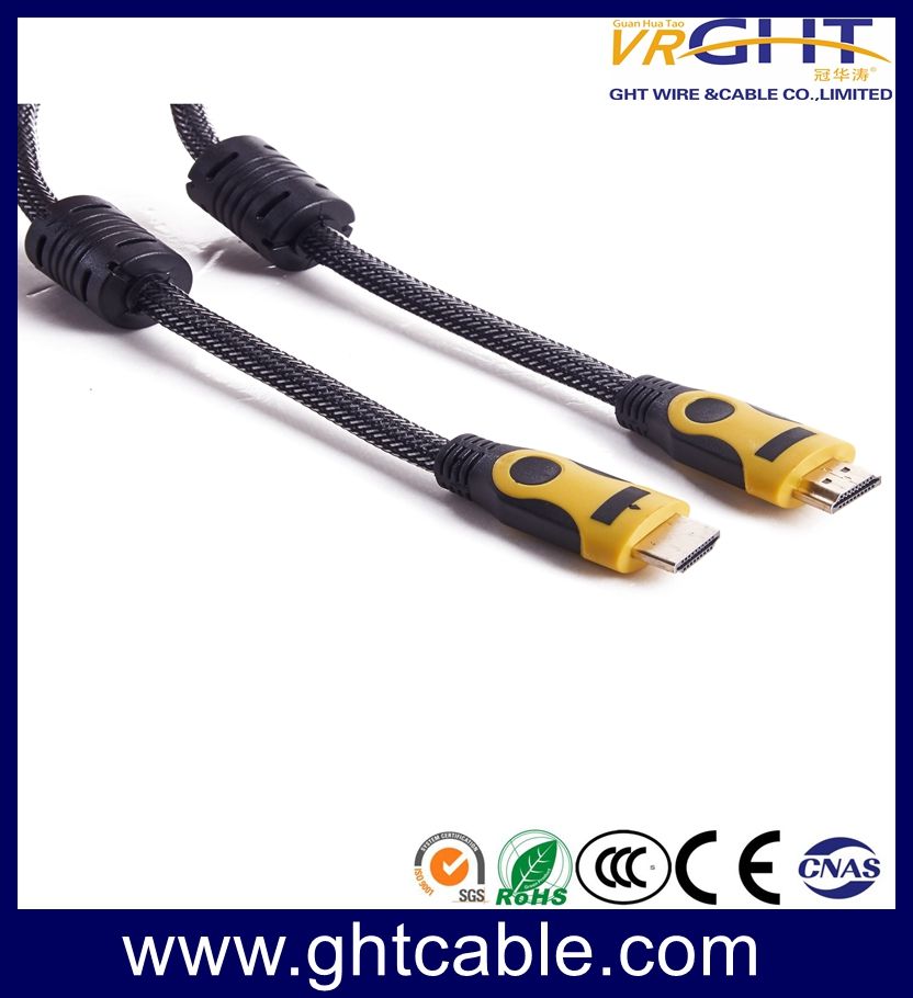 1.2m High Quality HDMI Cable with Nylon Braiding 1.4V (D001A)