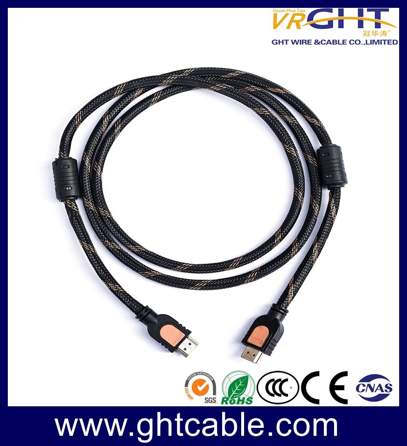 1.2m High Quality HDMI Cable with Nylon Braiding 1.4V (D001A)