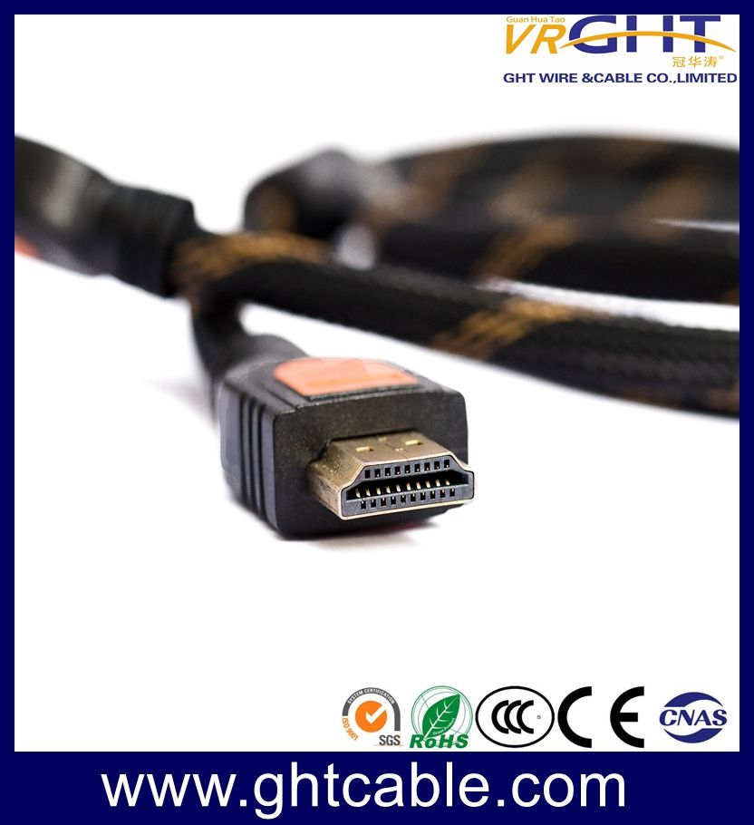 1.2m High Quality HDMI Cable with Nylon Braiding 1.4V (D001A)