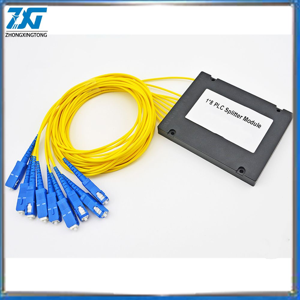 1/8 FTTH Fiber Optic Splitter Cable Branching Device Single Mode FC/Upc Interface Telecom PLC Cassette