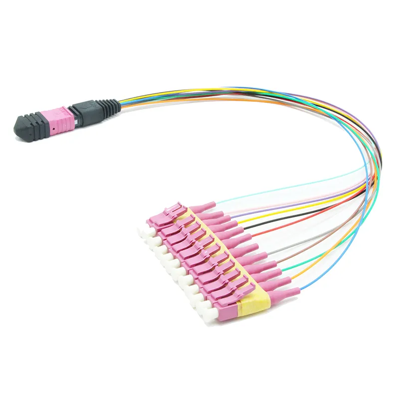 12f MTP-LC Fiber Optic MTP MPO Breakout 0.9mm Patchcord /Cable for MPO Cassette Module Box and Data Center