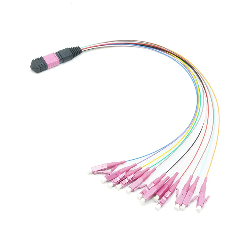 12f MTP-LC Fiber Optic MTP MPO Breakout 0.9mm Patchcord /Cable for MPO Cassette Module Box and Data Center