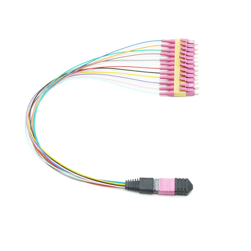 12f MTP-LC Fiber Optic MTP MPO Breakout 0.9mm Patchcord /Cable for MPO Cassette Module Box and Data Center