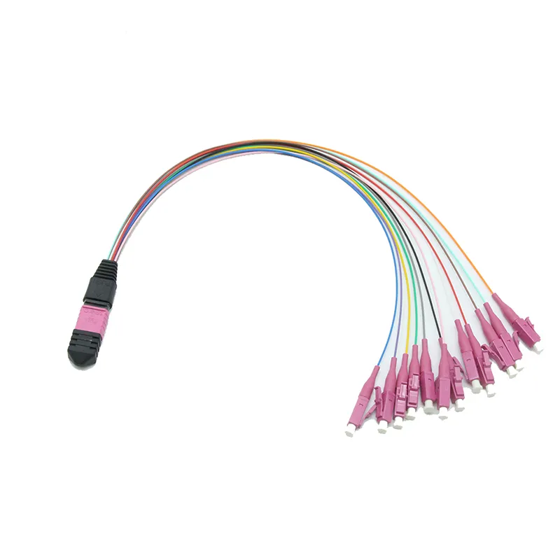 12f MTP-LC Fiber Optic MTP MPO Breakout 0.9mm Patchcord /Cable for MPO Cassette Module Box and Data Center