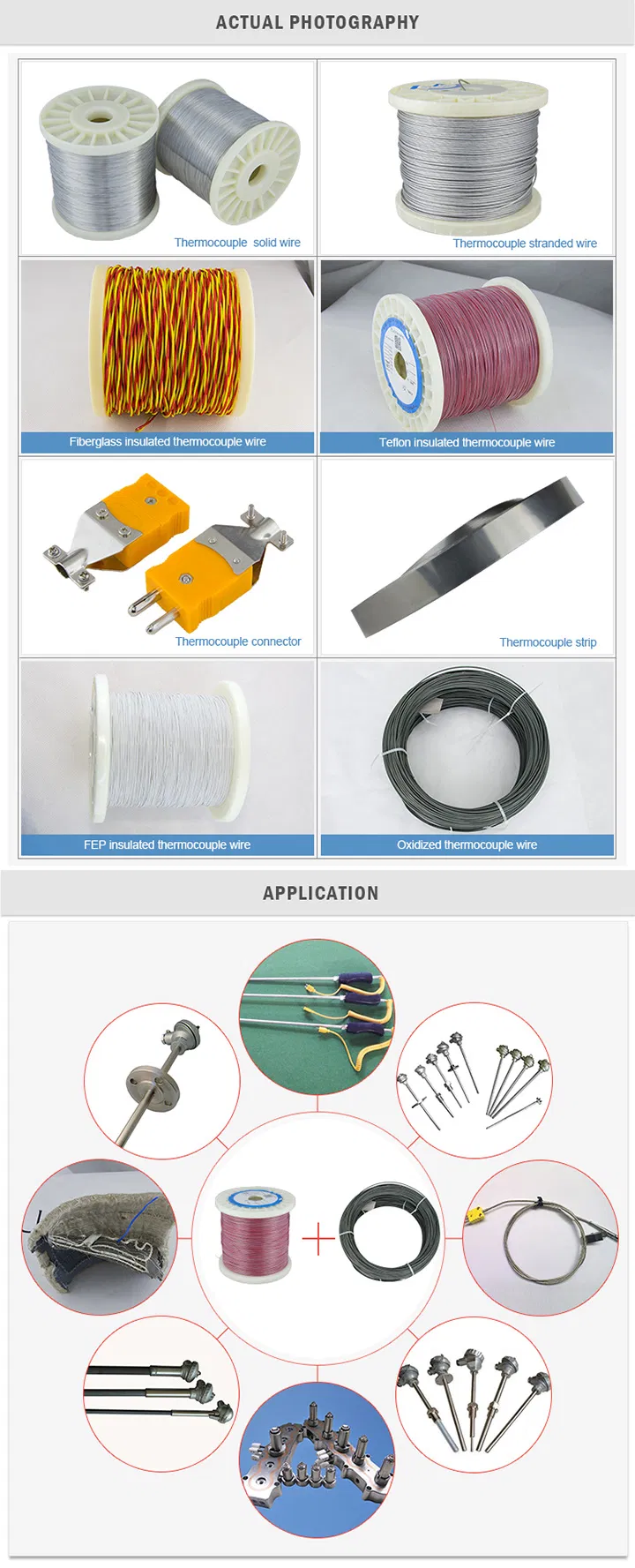 14AWG Chromel Alumel Thermocouple Wire 1.63mm With Bright Surface