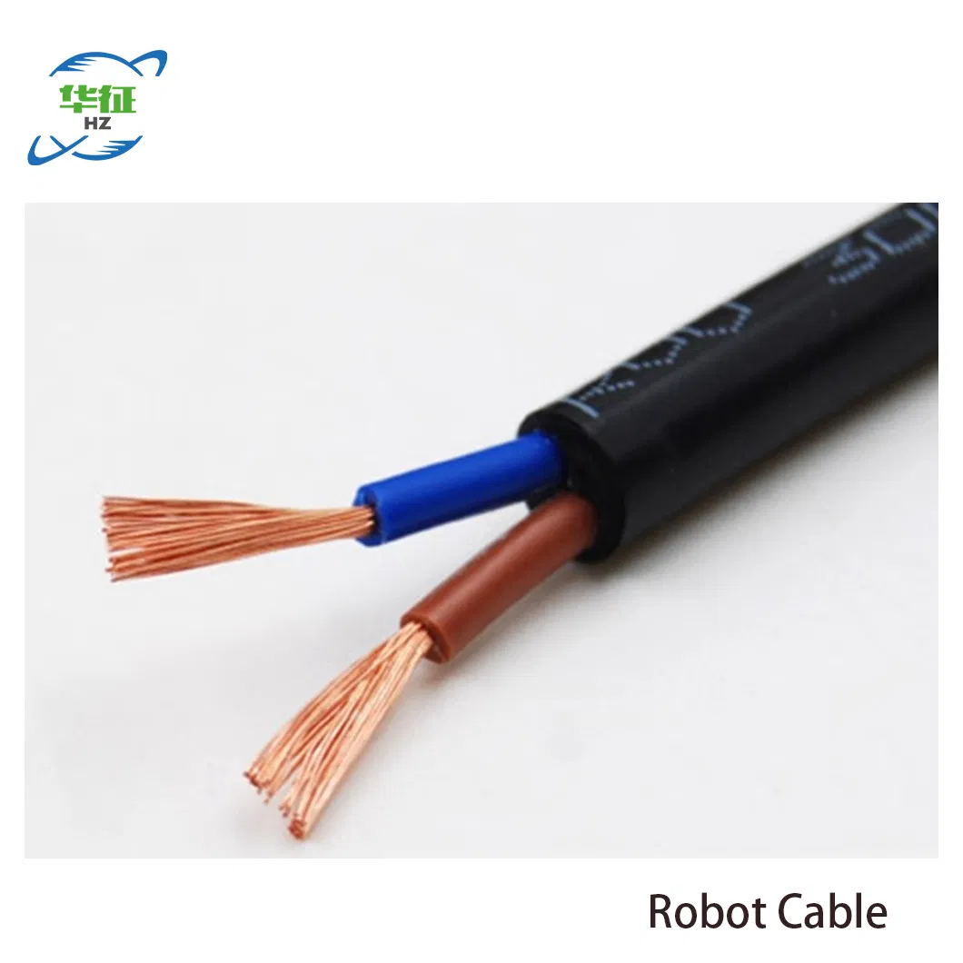 16AWG 3 Core+26AWG 6 Core+Aluminum Foil +Drain+Braid +Non-Woven Fabric Od: 7.20mm Black Color OEM/ODM Custom Control Cable