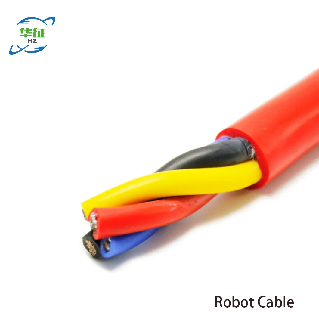 16AWG 3 Core+26AWG 6 Core+Aluminum Foil +Drain+Braid +Non-Woven Fabric Od: 7.20mm Black Color OEM/ODM Custom Control Cable