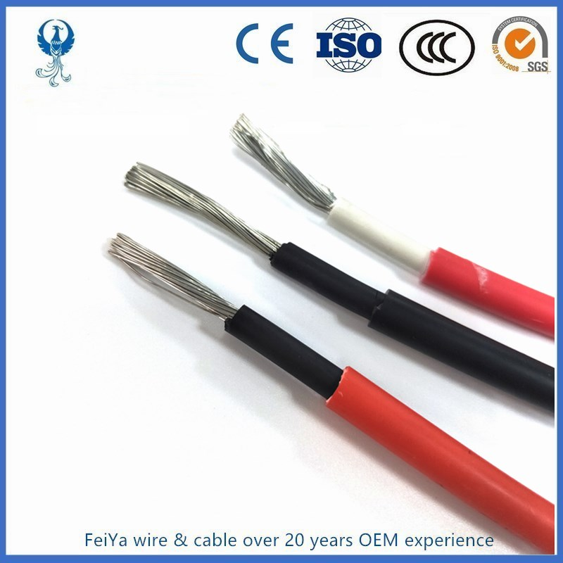 1X4mm2 ( 12AWG ) Solar Cable Red or Black PV Cable Wire Copper Conductor XLPE Jacket TUV Certifiction