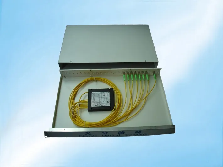 1xn 2xn Packaged ABS Plastic Box Fiber Optic PLC Splitter