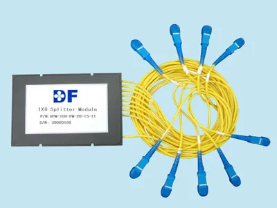 1xn 2xn Packaged ABS Plastic Box Fiber Optic PLC Splitter