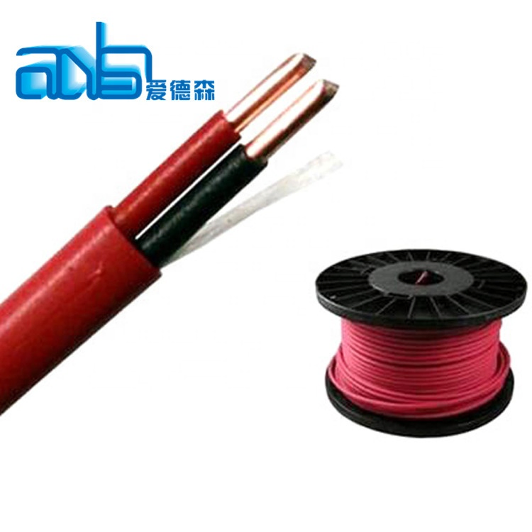 2*0.8mm2 Bare Copper/Tinned Copper Red or OEM Colors Fire Alarm Cable Wire with PVC Insulation