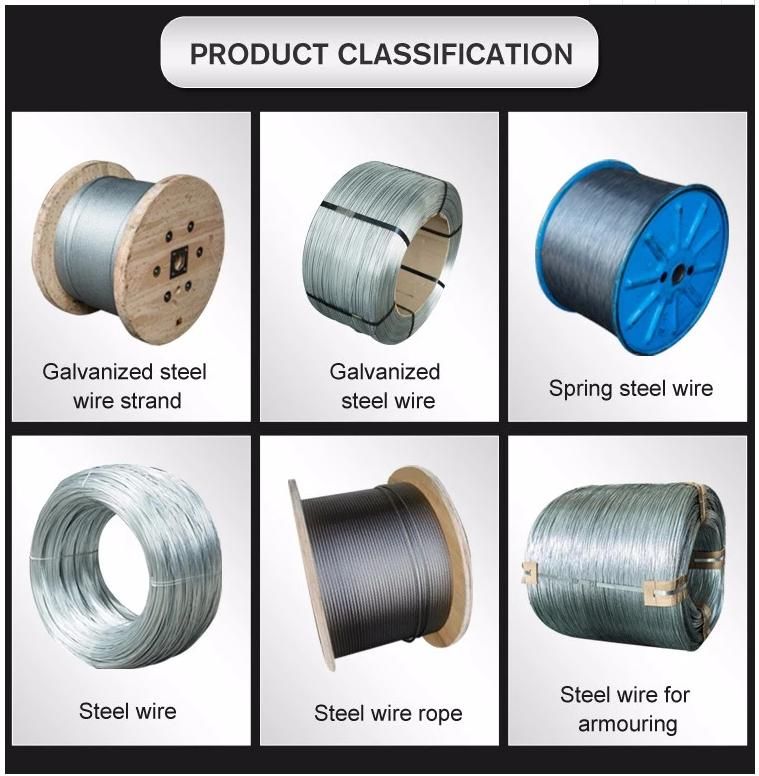 2021 New Products Unalloy Galvanized Steel Wire Strand-1*7/4.76mm