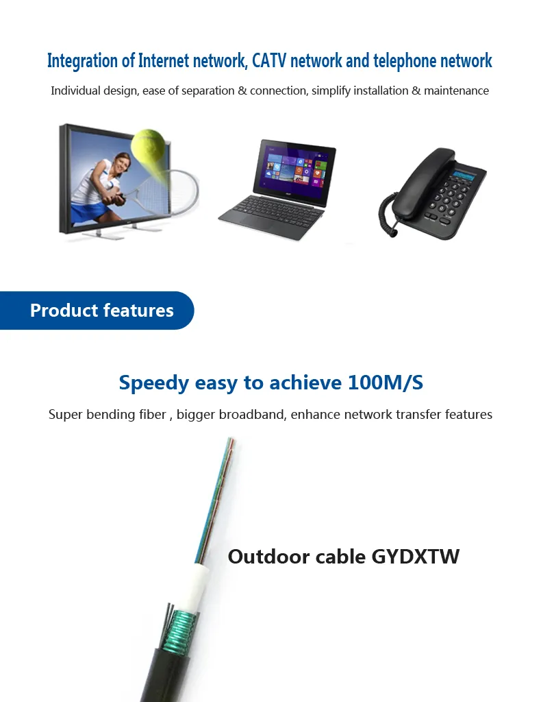 264 Core Fiber Ribbon Cable for Duct Network Gydxtw