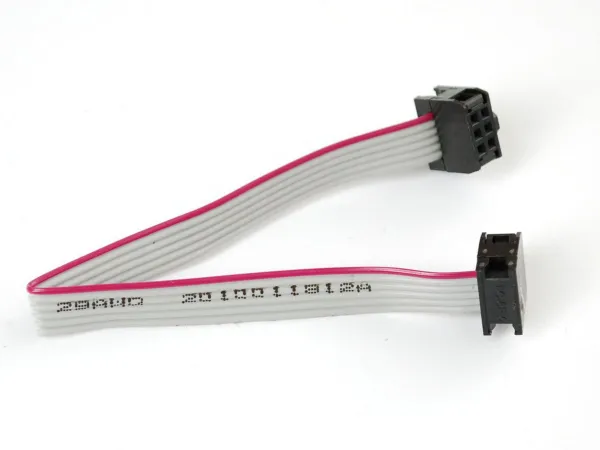 2PCS 2mm Pitch 2X3 Pin 6 Pin 6 Wire IDC Flat Ribbon Cable Length 30cm