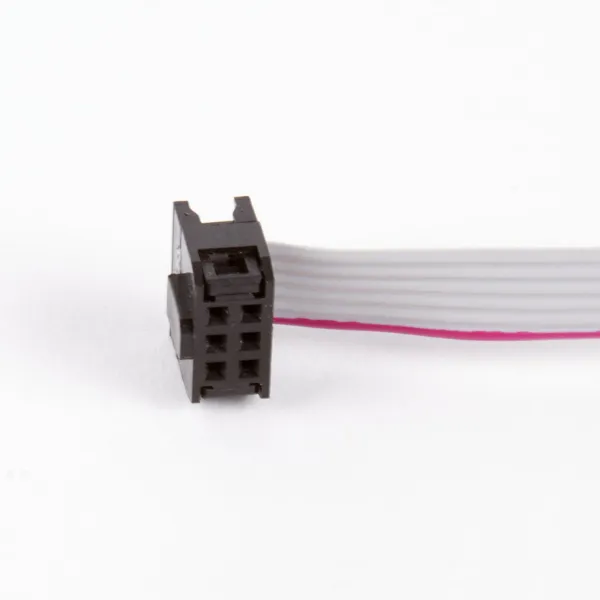 2PCS 2mm Pitch 2X3 Pin 6 Pin 6 Wire IDC Flat Ribbon Cable Length 30cm