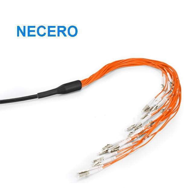 300m (1000FT) LC-LC Customized 12 Cores Indoor/Outdoor Multi Mode Pre-Terminated Multifiber Optical Fiber Patch Cord Cable