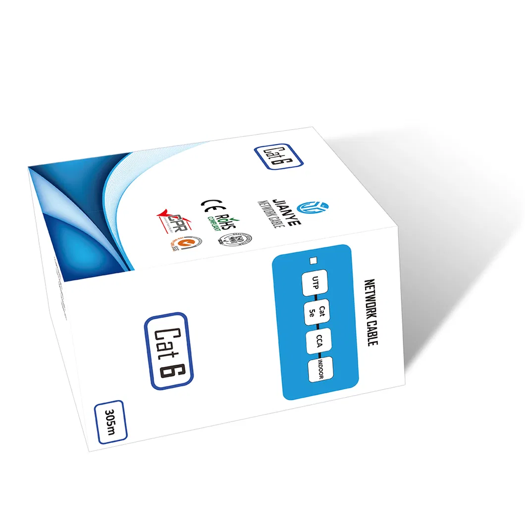 305m LAN Cable Shielded Bulk Certifier CAT6 Cat 6 Cable for Network