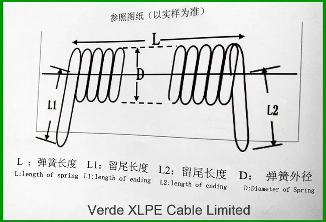 4 Cores Black Electrical PVC Flex Coil Curly Retractable Cable