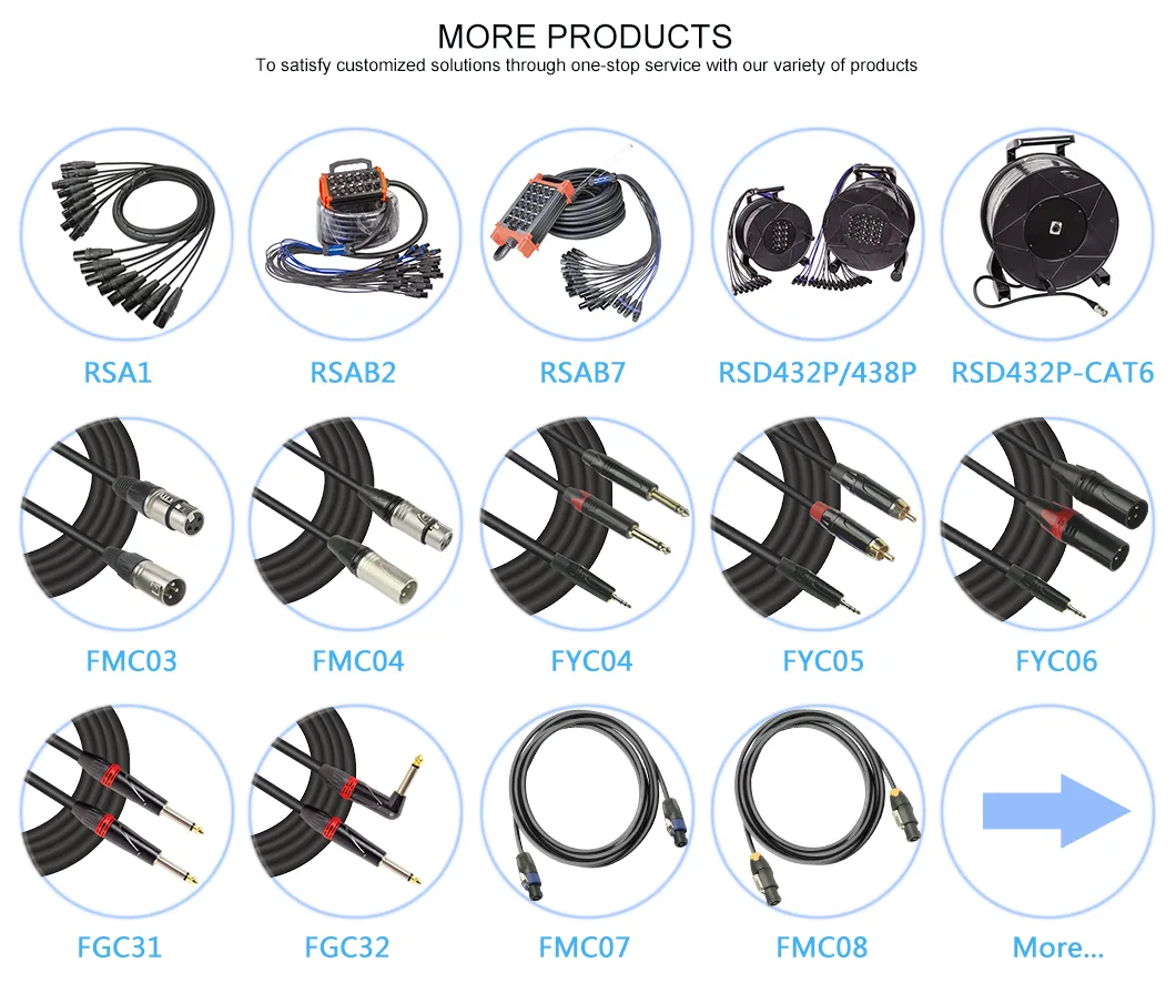 6.35mm 1/4 Inch Female to Male Plug Microphone AV Flexible Cable (FMC26)