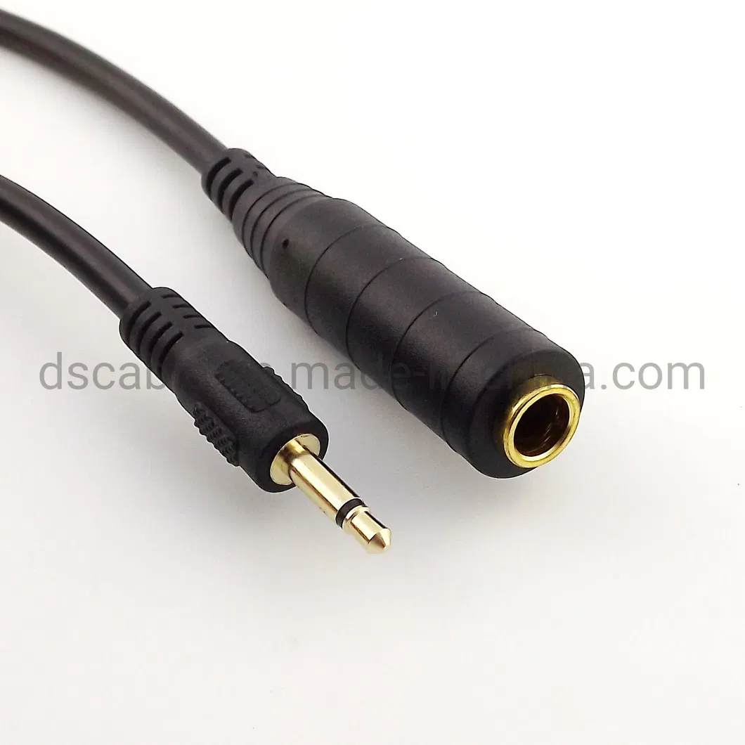 6.35mm 2 Pole Male Mono to RCA Phono Male Audio Extension Cable