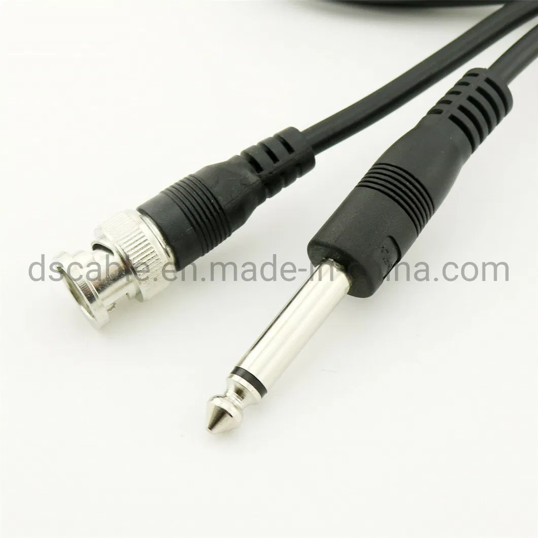 6.35mm 2 Pole Male Mono to RCA Phono Male Audio Extension Cable