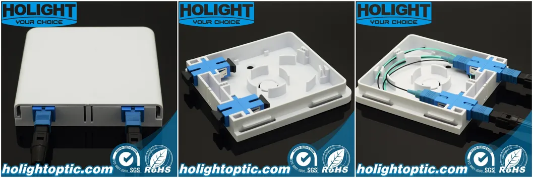 6 Core Fiber Optic Distribution Box Wall Mounted Outdoor Termination Box