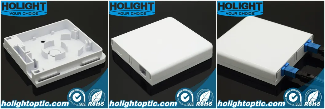 6 Core Fiber Optic Distribution Box Wall Mounted Outdoor Termination Box