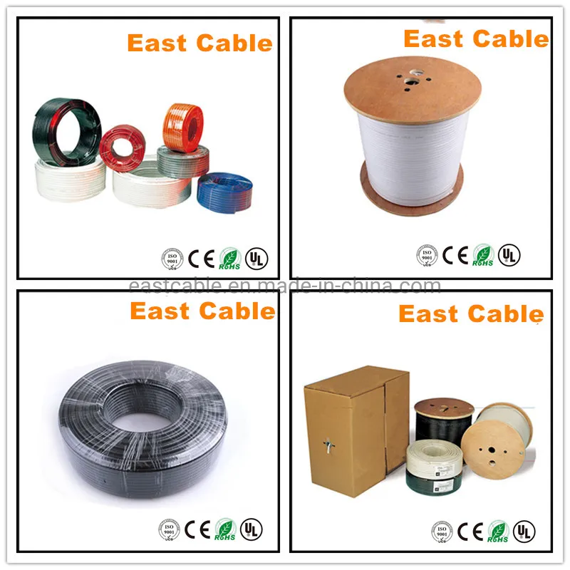 75ohms CATV Quad Shield RG6 (CE, RoHS, CPR) Coaxial Cable