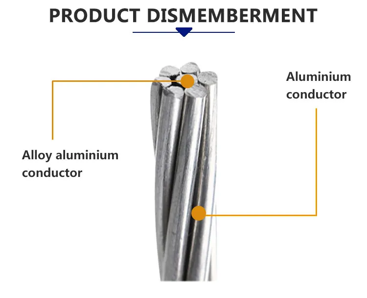 All Aluminum Conductor AAC Electr Wire ACSR Overhead Bare Cabl AAAC Conductor