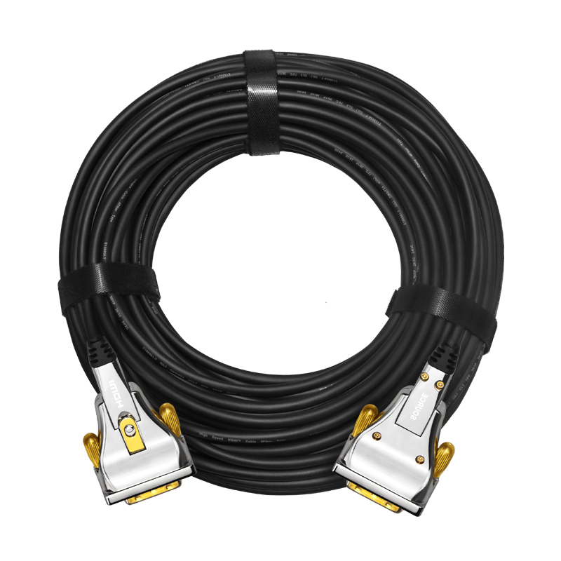 Aoc Micro HDMI to DVI Adapter Fiber Cable Installation Into Tube Home Theatre HDMI to DVI Fiber Optic Cable