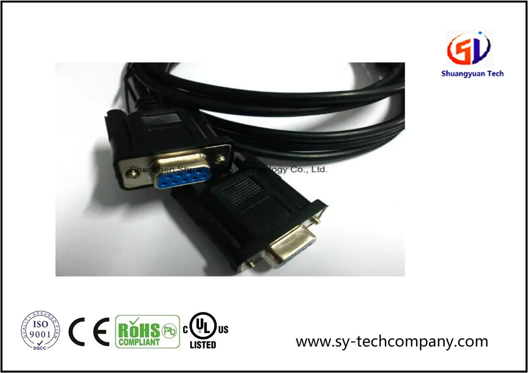 C2g 0.5m dB9 F/F Null Modem Cable - Black