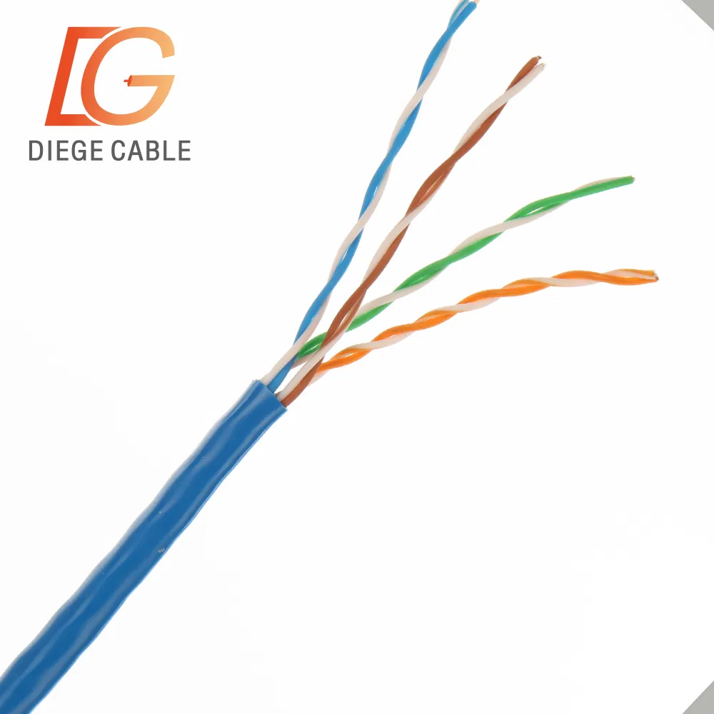 Cabo Cat5 23AWG UTP 305m Carton Price Fluk Certifier Fire Resistant Cat5e PE Insulation Outdoor Cat5 LAN Cable