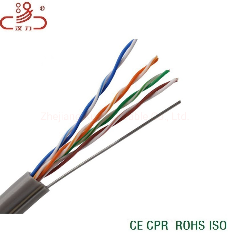 Cat5e FTP Outdoor with Messenger Cable/Cable Network/ Communication Cable/ Cat5e Cable