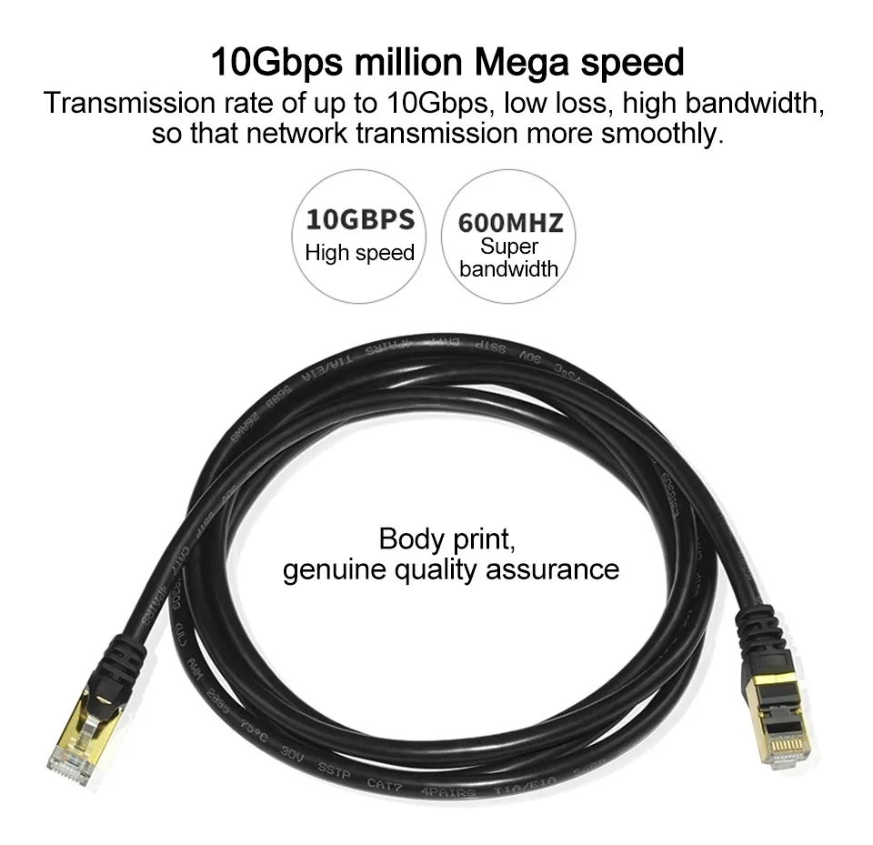 Ce RoHS Computer Networks Flat Cat7 Communication Ethernet 0.5m 1m UTP Cable Patch Cord
