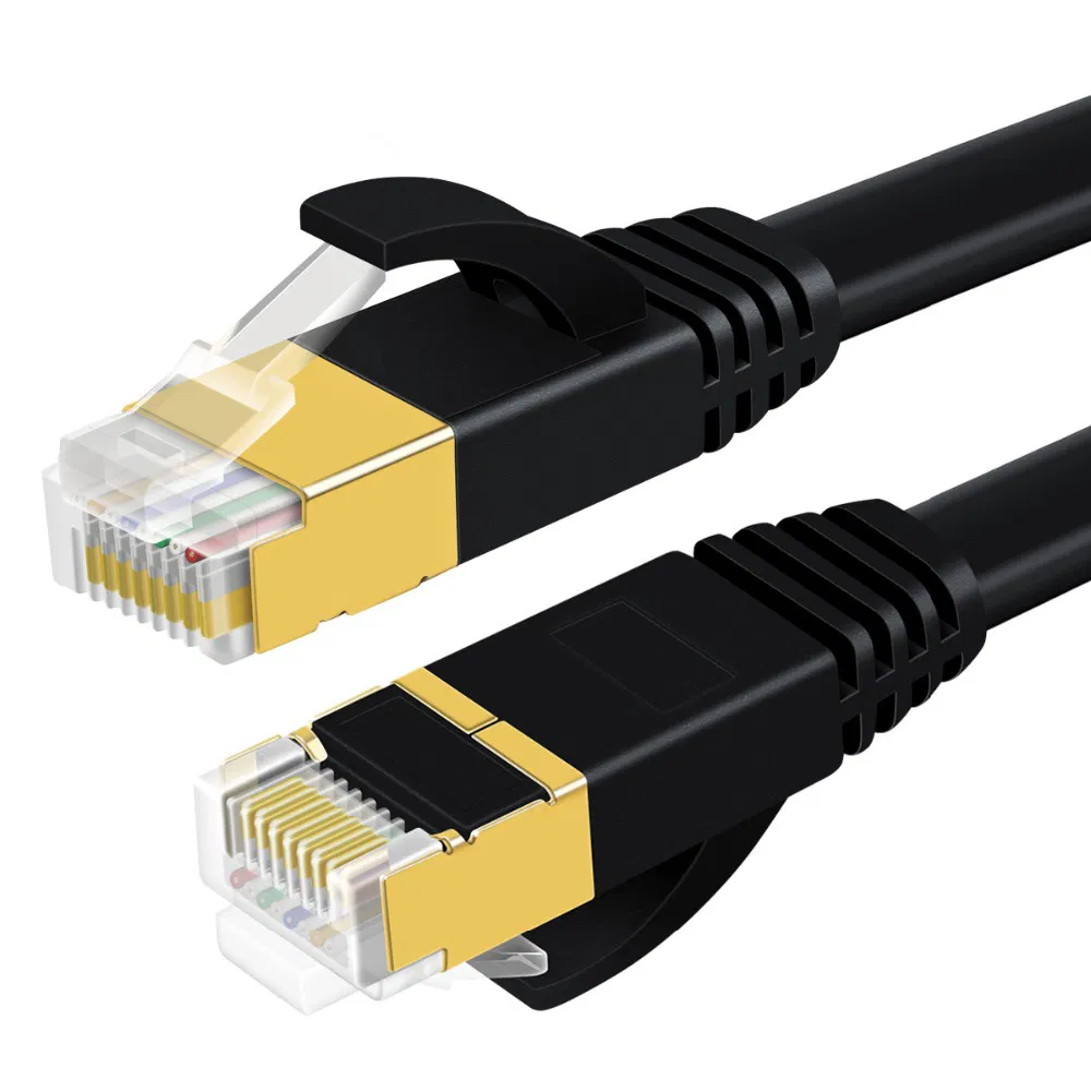 Ce RoHS Computer Networks Flat Cat7 Communication Ethernet 0.5m 1m UTP Cable Patch Cord