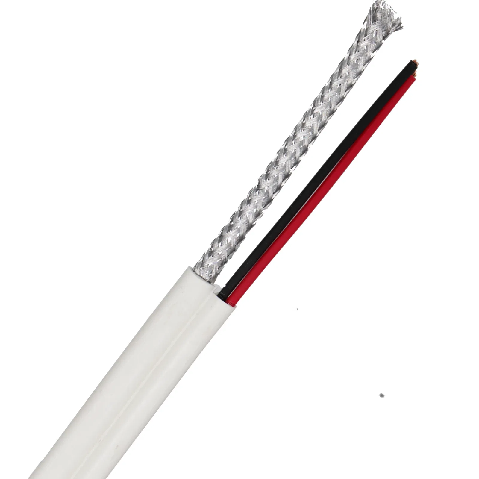China Factory OEM Wholesale Coaixial CCTV 75ohm Rg59 2c Power Siam Kabel Siamese Camera HD Communication TV Rg59 Shotgun Coaxial Cable with 2 Core Power Wire