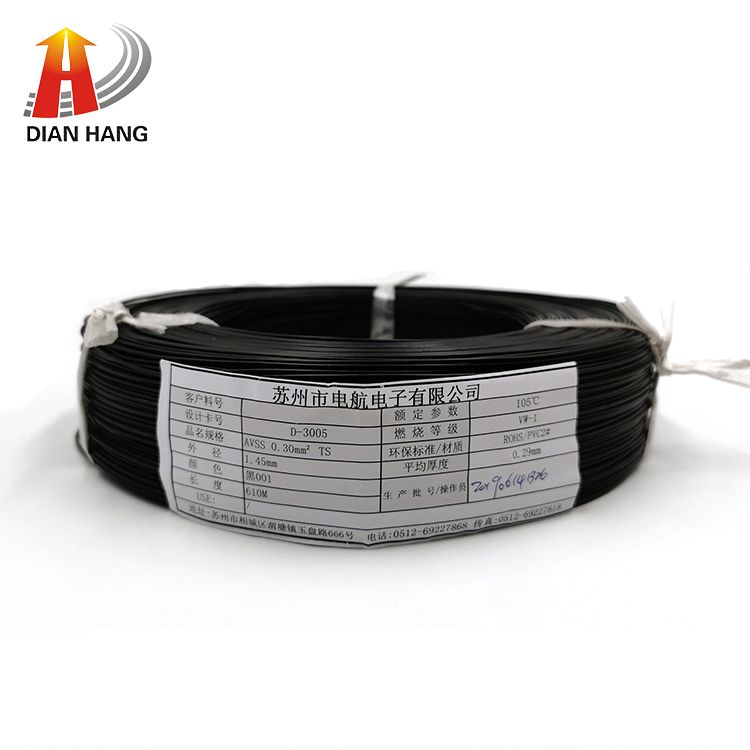 China Manufacture Bulk Supply Avss Jaso D611 Standard Electric Vehicle Wire PVC Rainbow Customized PVC Copper Electrical Wire