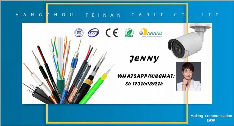 Communication RG6 Coaxial Cable for Indoor CATV / CCTV Systems