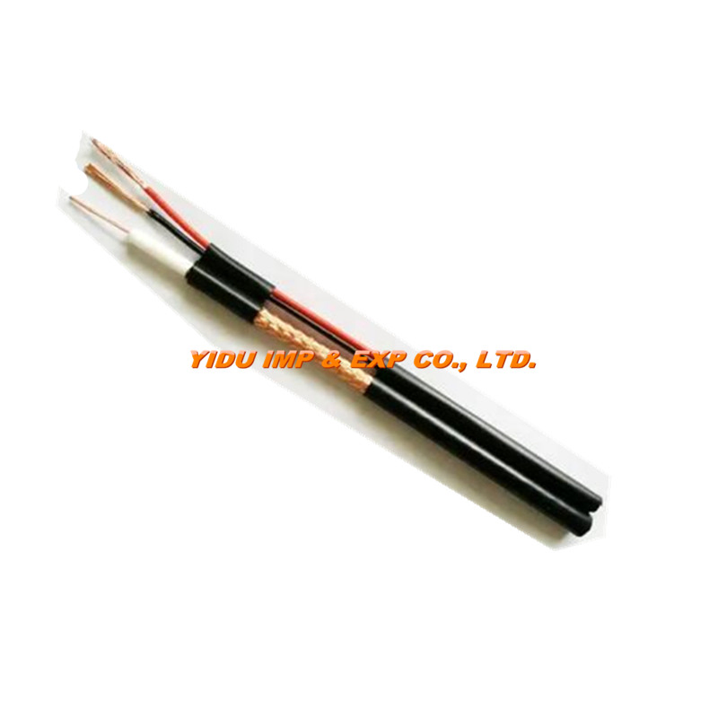 Competitive Price 0.81mm CCS Bc Conductor Coaxial Cable Rg59+2c Cable for Video CATV CCTV Camera