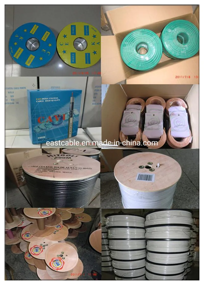 Competitive Price 0.81mm CCS Bc Conductor Coaxial Cable Rg59+2c Cable for Video CATV CCTV Camera
