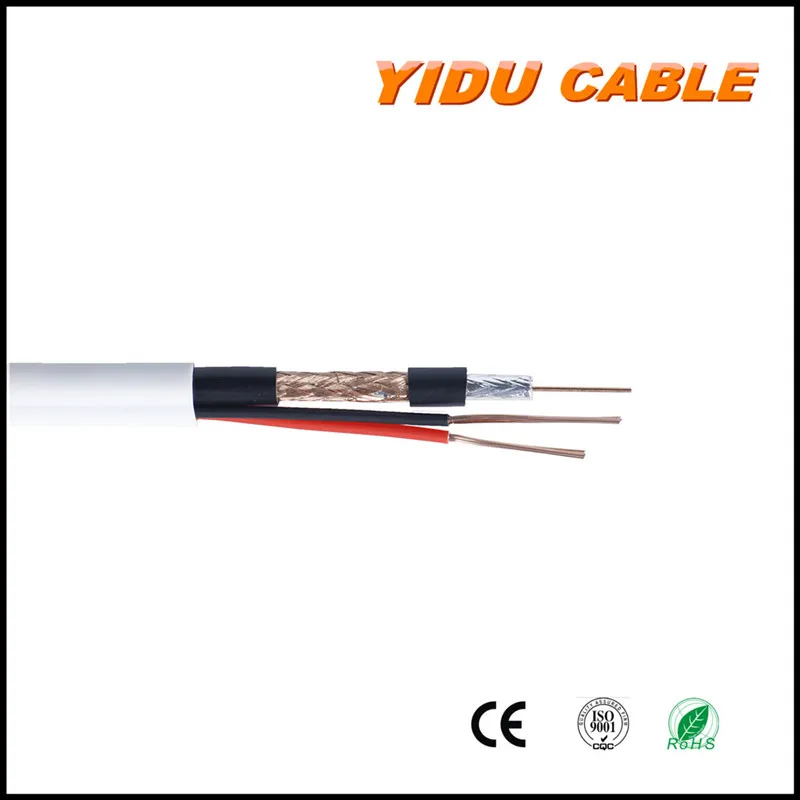 Competitive Price 0.81mm CCS Bc Conductor Coaxial Cable Rg59+2c Cable for Video CATV CCTV Camera