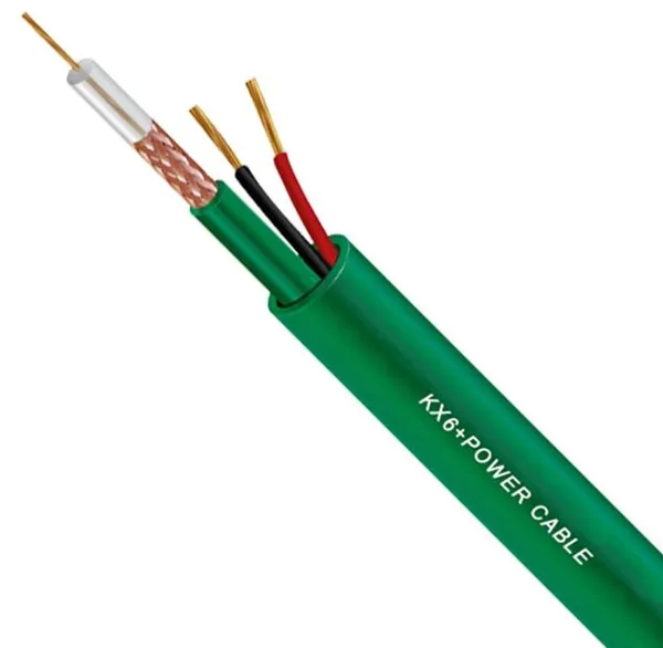 Competitive Price 0.81mm CCS Bc Conductor Coaxial Cable Rg59+2c Cable for Video CATV CCTV Camera
