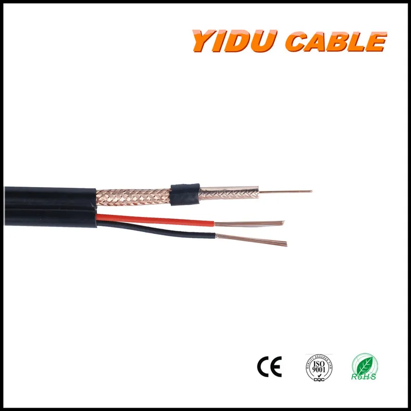 Competitive Price 0.81mm CCS Bc Conductor Coaxial Cable Rg59+2c Cable for Video CATV CCTV Camera