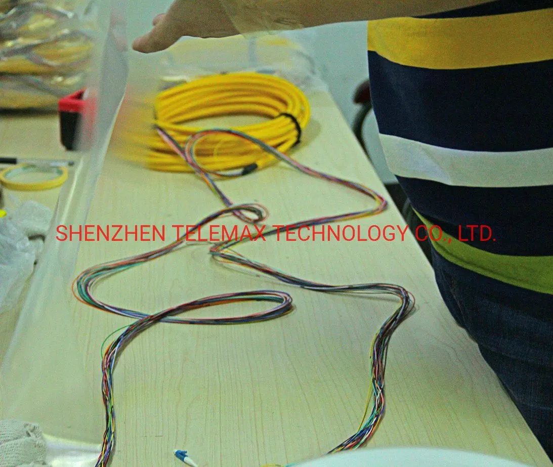 Customized 12 Fibres Singlemode Breakout Fiber Optic Cable