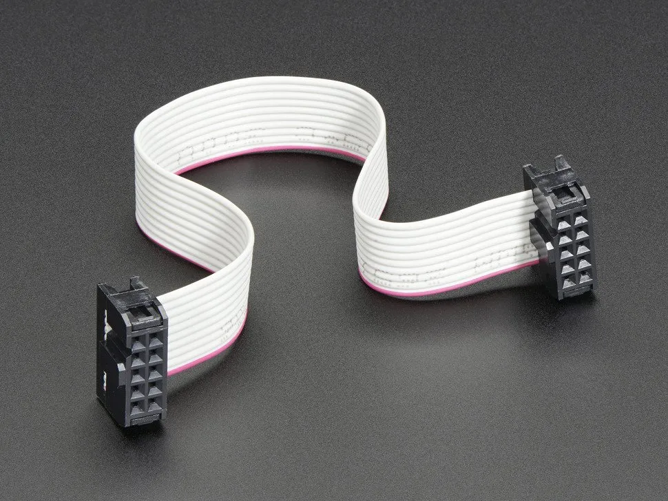 Double Type 10pin to 10pin IDC Connector Flat Ribbon Cable Female